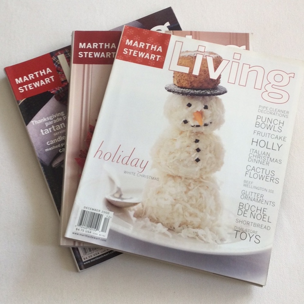 Vintage Martha Stewart Holiday Living Magazines - December Editions